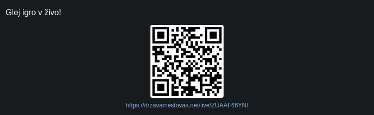 Koda QR za občinstvo